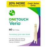 OneTouch Verio Blood Glucose Test Strips, 60 Count