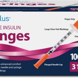 TRUEplus Insulin Syringe 31G x 5/16", 0.3cc, 100 Count