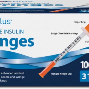 TRUEplus Insulin Syringe 31G x 5/16", 0.5cc, 100 Count