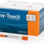 EasyTouch Insulin Syringe 27G x 1/2", 0.5cc, 100 Count