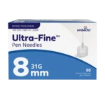 BD Embecta Ultra-Fine Short Pen Needles, 31G x 8mm, 90 Count