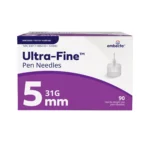 BD Embecta Ultra-Fine Mini Pen Needles, 31G x 5mm, 90 Count