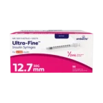 BD Embecta Ultra-Fine Insulin Syringe 30G x 1/2", 0.5cc, 90 Count