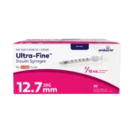 BD Embecta Ultra-Fine Insulin Syringe 30G x 1/2", 0.3cc, 90 Count