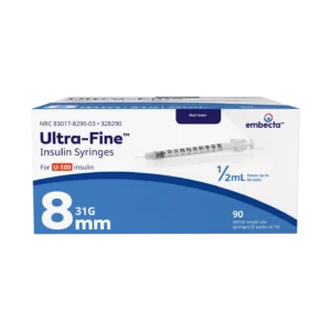BD Embecta Ultra-Fine II Insulin Syringe 31G x 5/16", 0.5cc, 90 Count