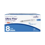 BD Embecta Ultra-Fine II Insulin Syringe with 1/2 Unit Markings 31G x 5/16", 0.3cc, 100 Count