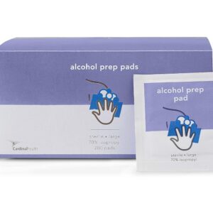 Cardinal Health Alcohol Prep Pads, 2-Ply, Large, 200 Count