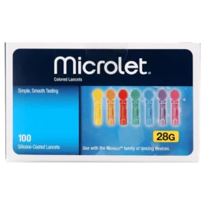 Microlet Multicolor Lancets, 28G, 100 Count