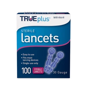 TRUEplus Sterile Lancets, 30G, 100 Count